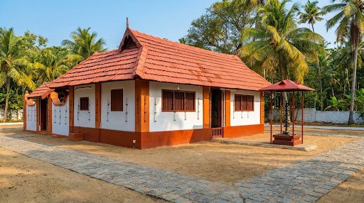 Sreekovil Sanctum & Sunlit Courtyard