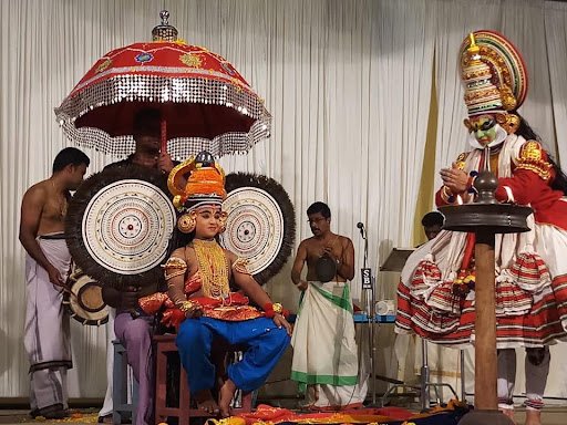 Kathakali Offering with Parasol